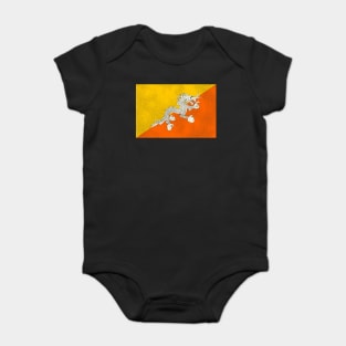 Bhutan Flag Baby Bodysuit